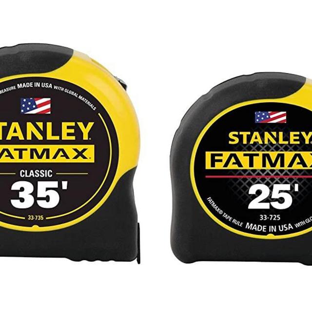 Stanley 33-735-25 35ft. and 25ft. Fatmax Tape Measure Combo Pack, Yellow