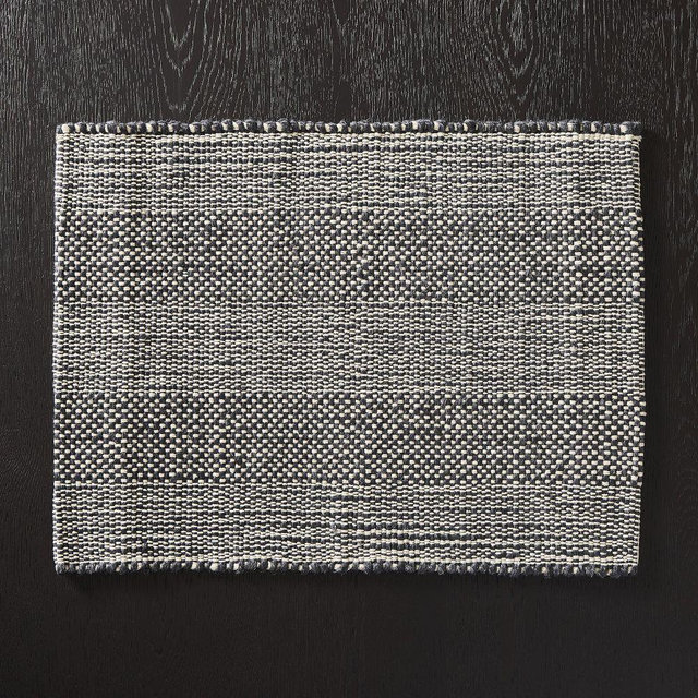 Chunky Textured Placemats, Slate, Set of 4