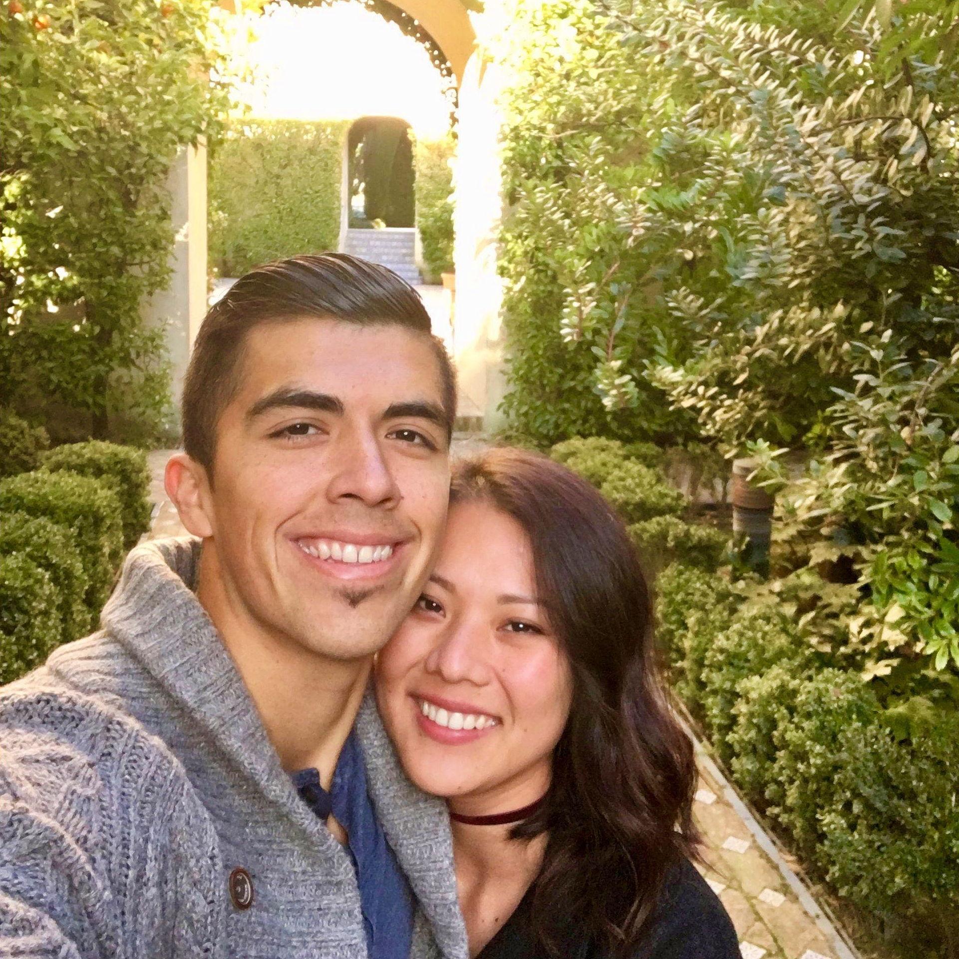 first ever photo taken together was in granada, spain - jan 2017
