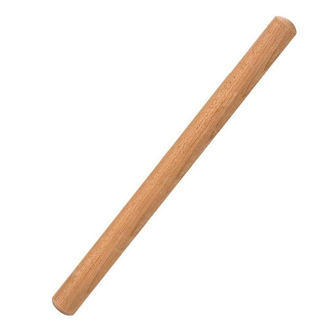 Rolling Pin 18 Inch by 1-3/8 Inch VANZAVANZU Eco-friendly Natural Beech Wood Dough Roller Classic Wooden Rolling Pins for Baking Pasta Fondant Cookies Pizza Ravioli Dumpling Pie Pastry