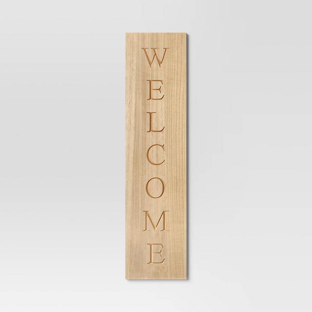 40"x10" Reversible Wood Leaner - Threshold™