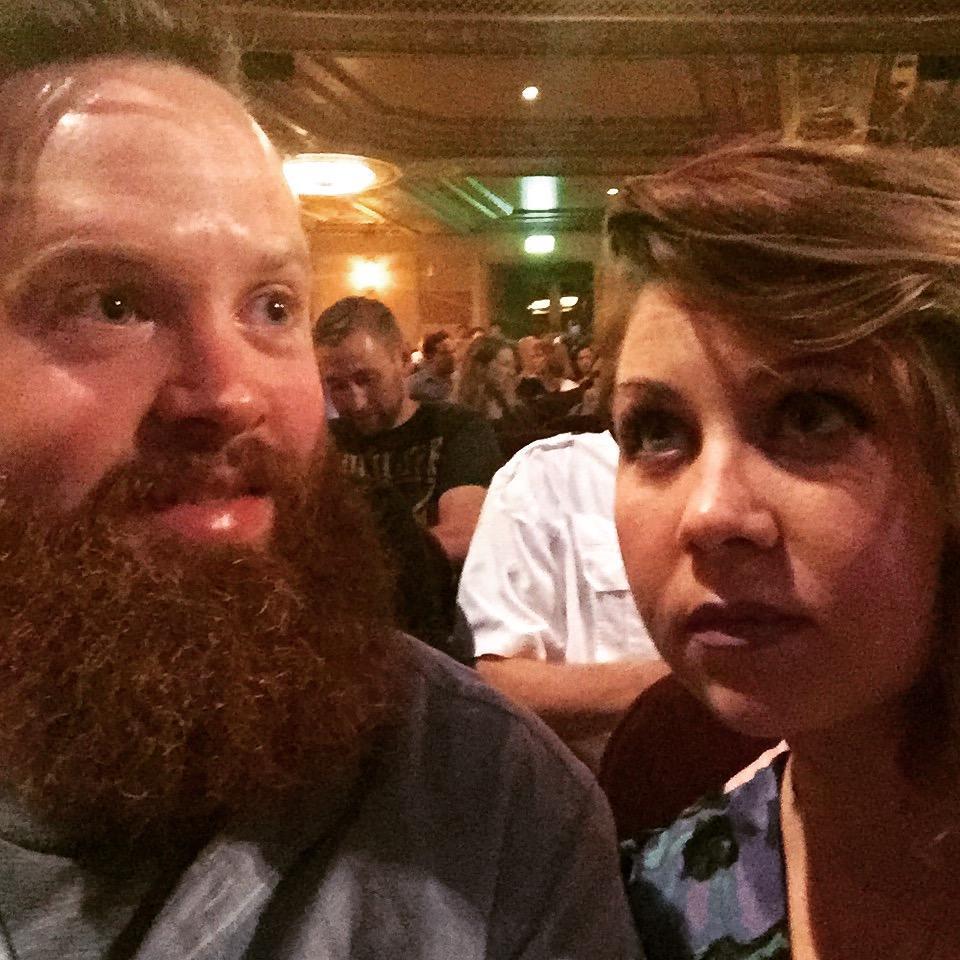 Being dramatic waiting to see Flight of the Choncords @ Saenger Theater