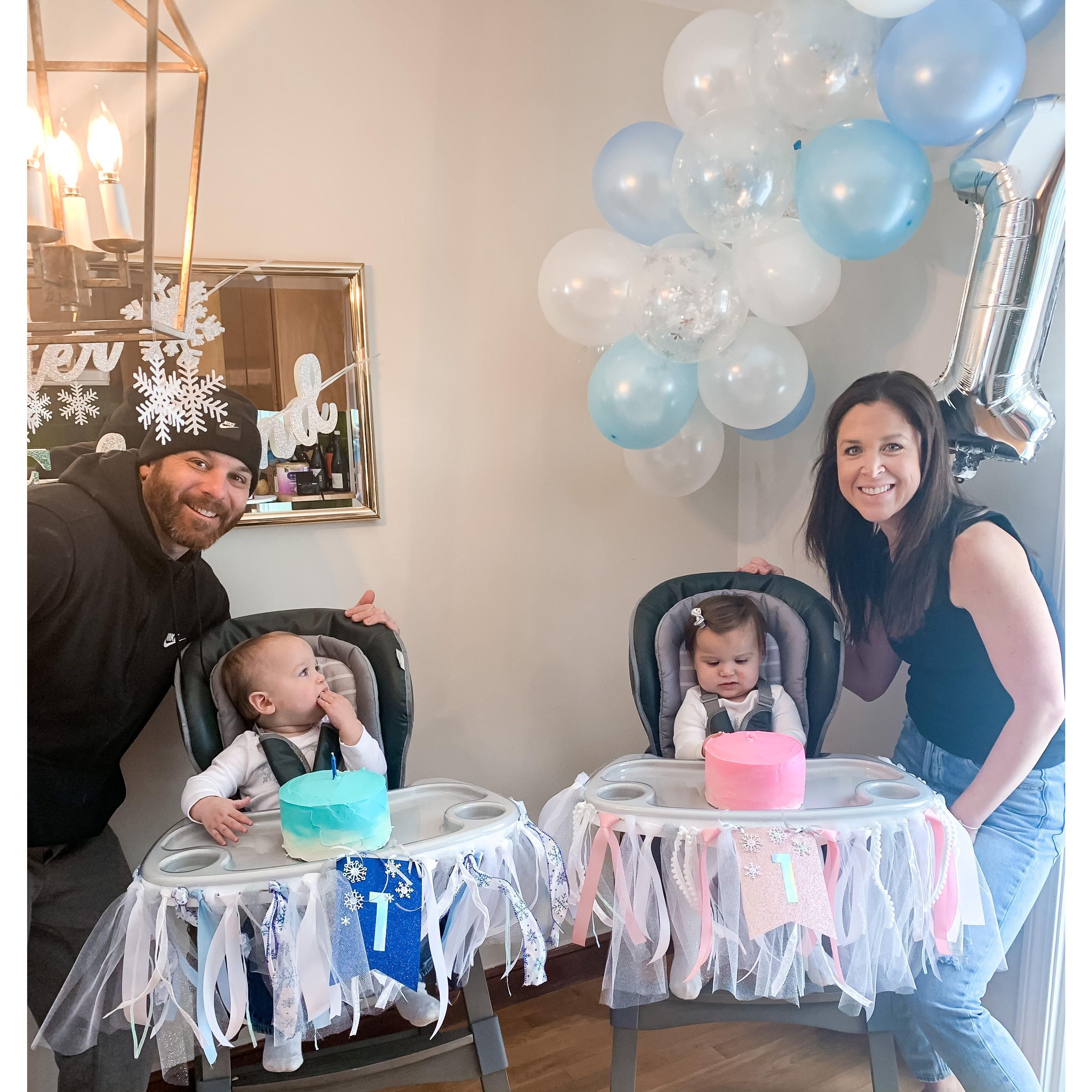 Twins' First Birthday!