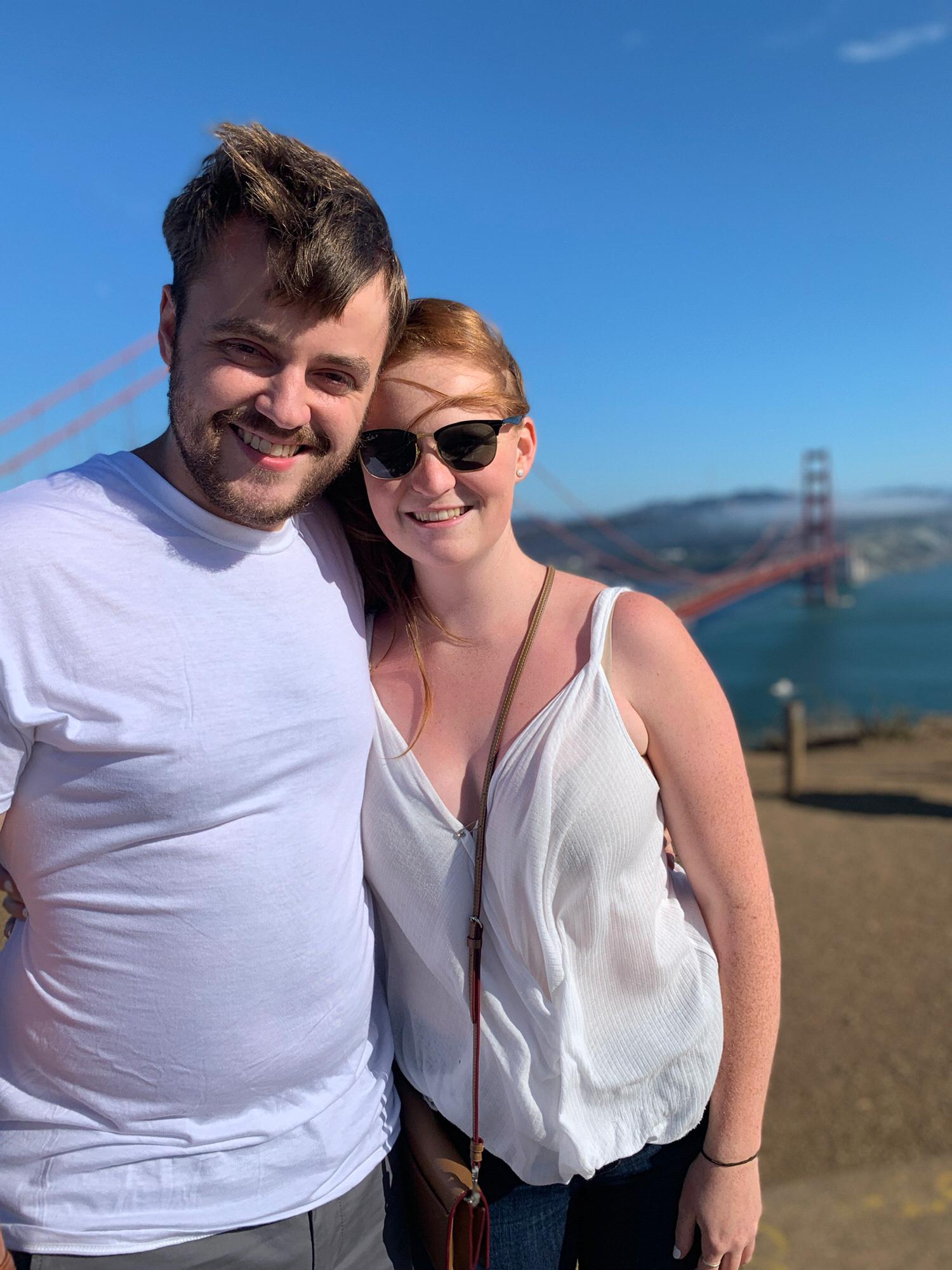 All smiles with an iconic view!
