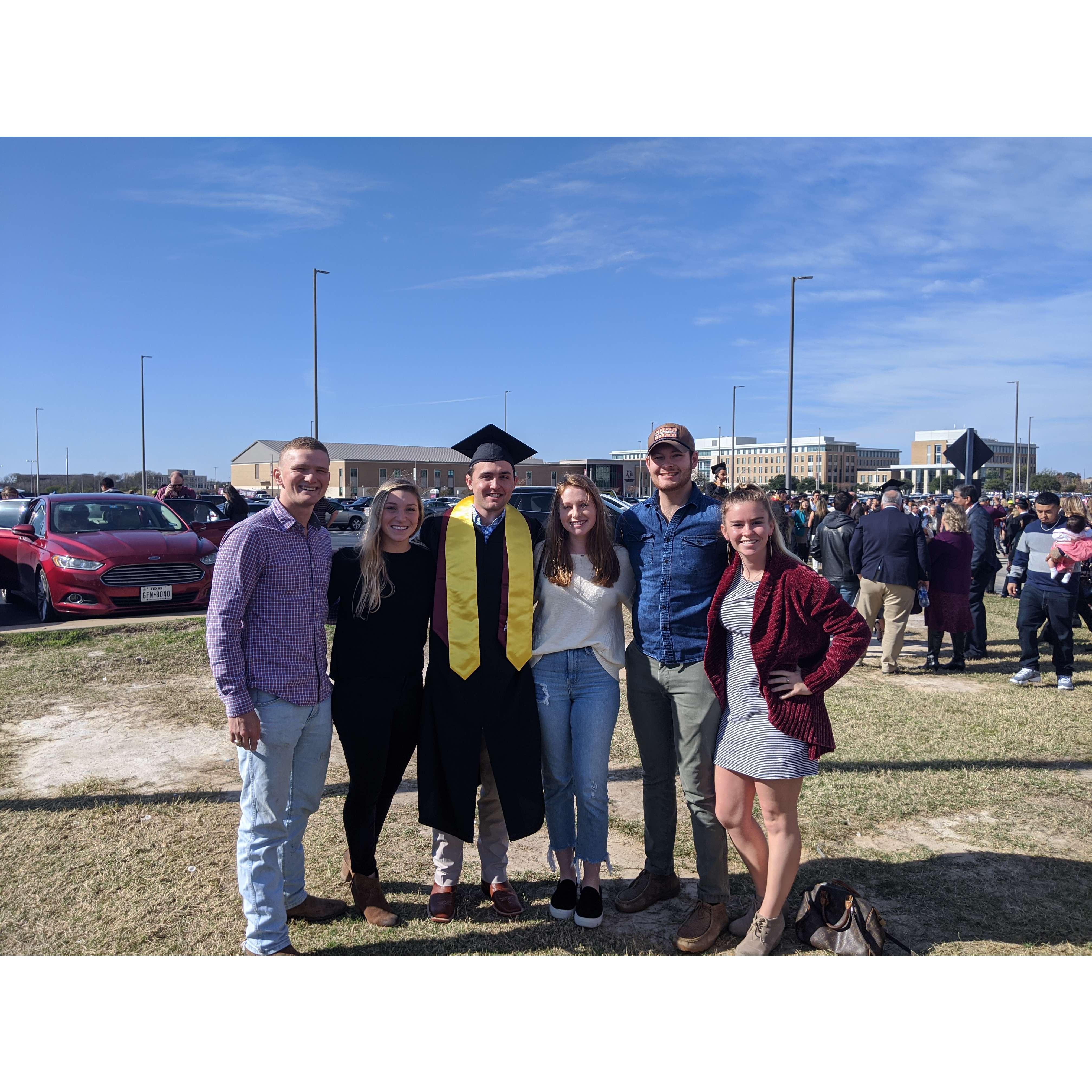 Our besties and us at Alex's graduation!!