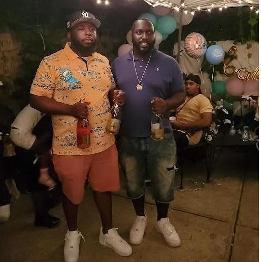 Of course his best man was by his side for this moment.