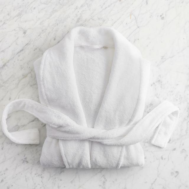 White Plush Robe, Small