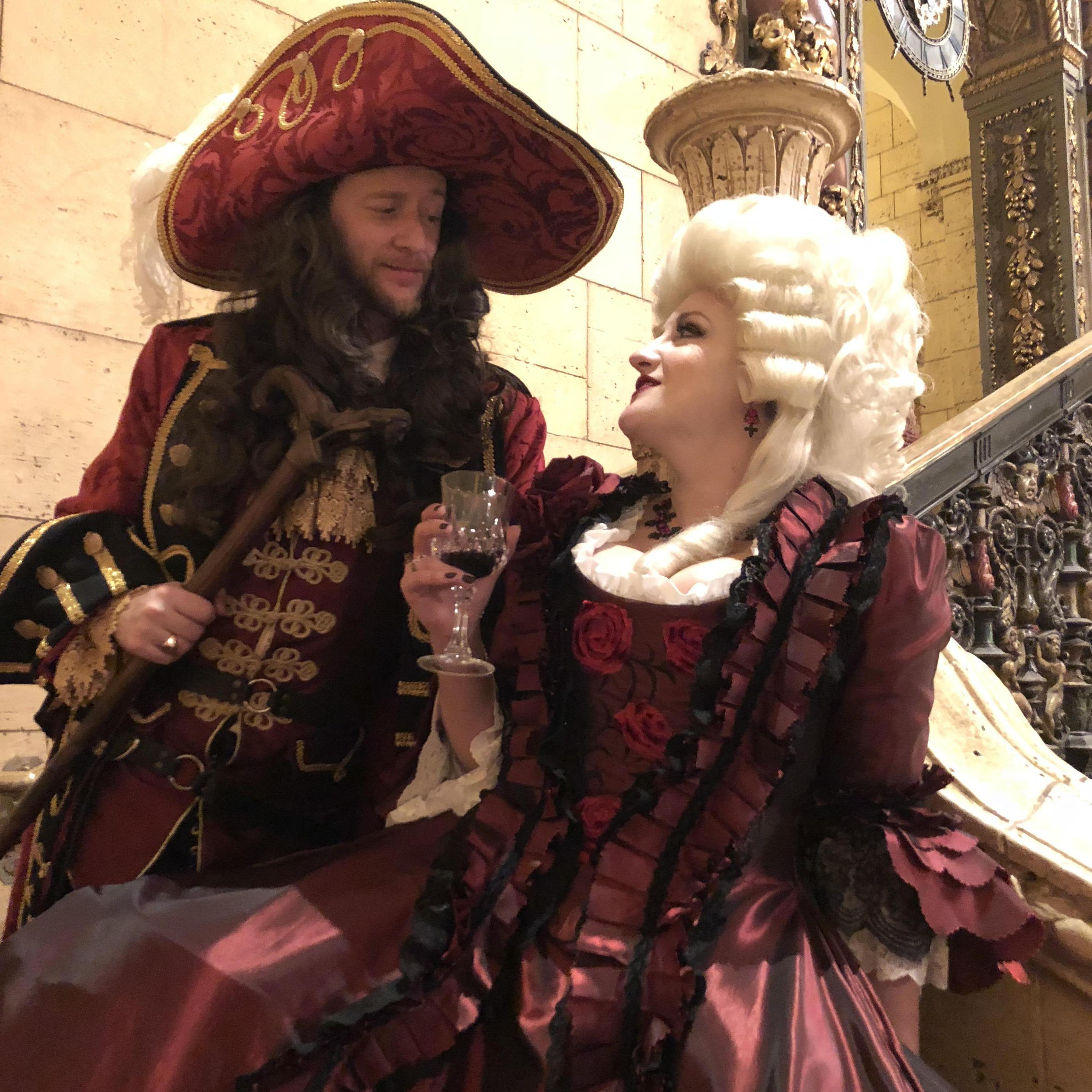 With Lauren's costume design work, they often find theirselves at masquerade events.