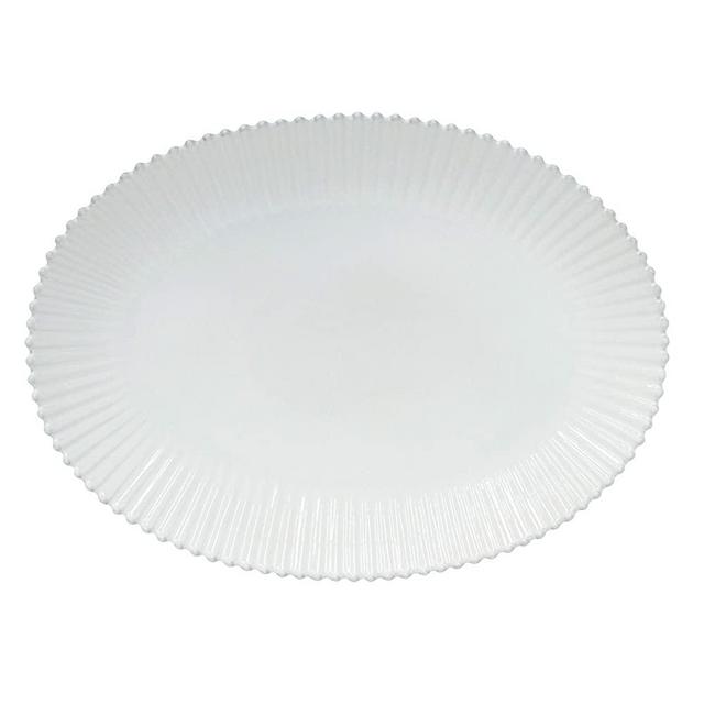 Costa Nova, Pearl collection, Stoneware Serveware, Oval platter, white, 20''