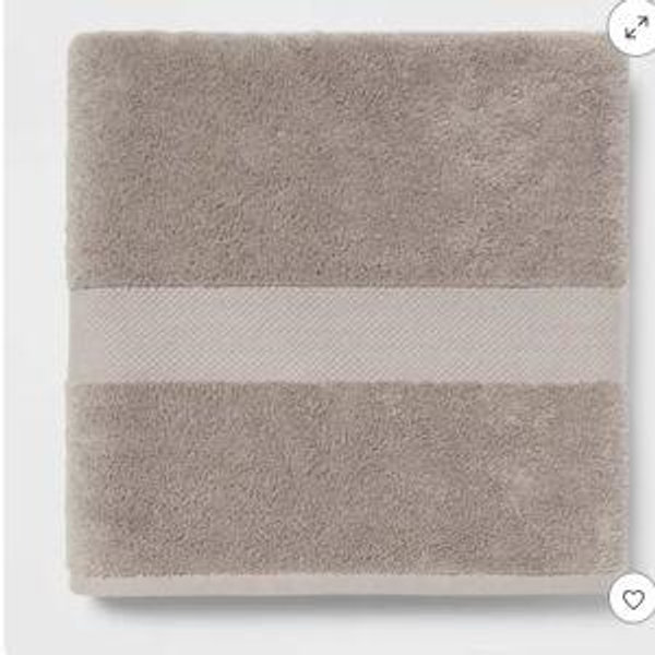 Performance Plus Oversized Bath Towel Light Grey Threshold