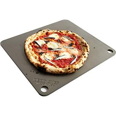 NerdChef Steel Stone - High-Performance Baking Surface for Pizza (14.5"x16" x1/4") - (.25" Thick - Standard)