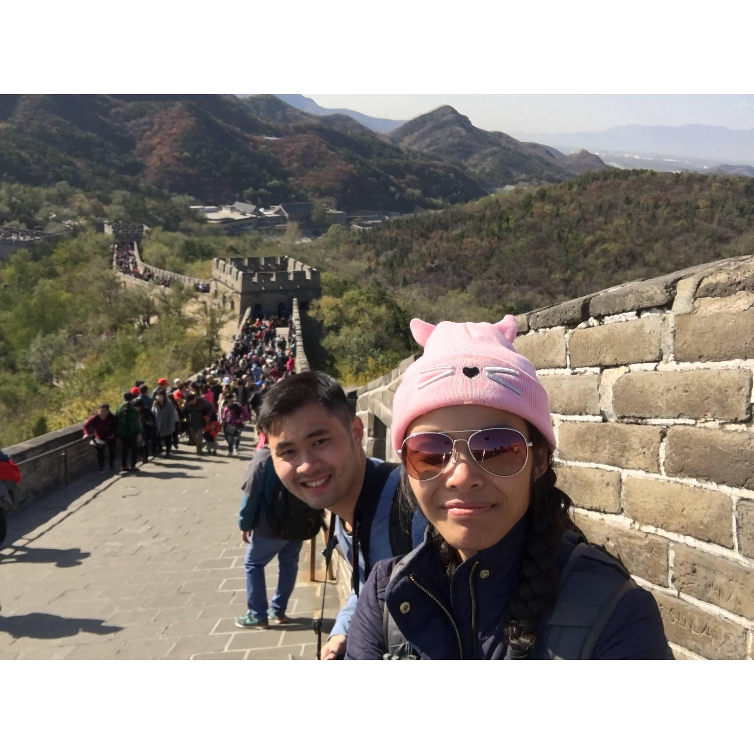 Huffing and puffing up the Great Wall