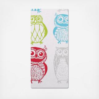 Happy Owls Cotton Kitchen Towel, Set of 2