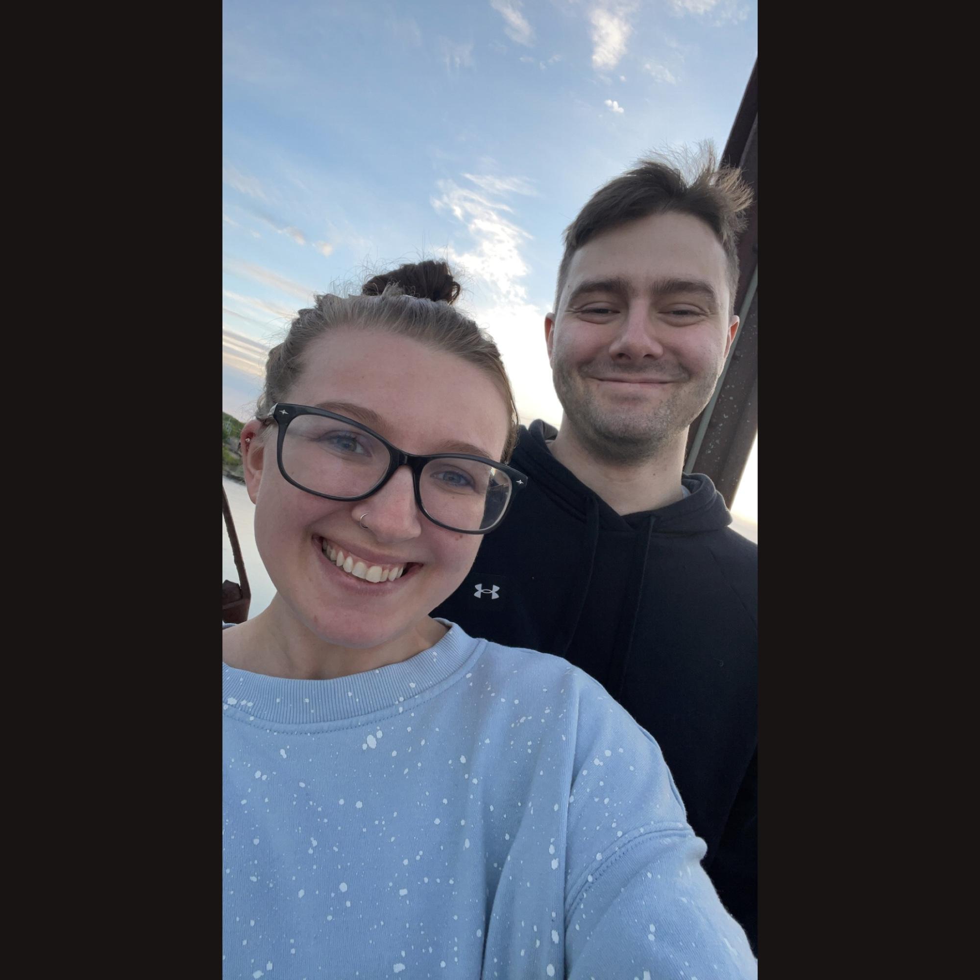 One of our first dates, taking a walk through Phoneix Park!