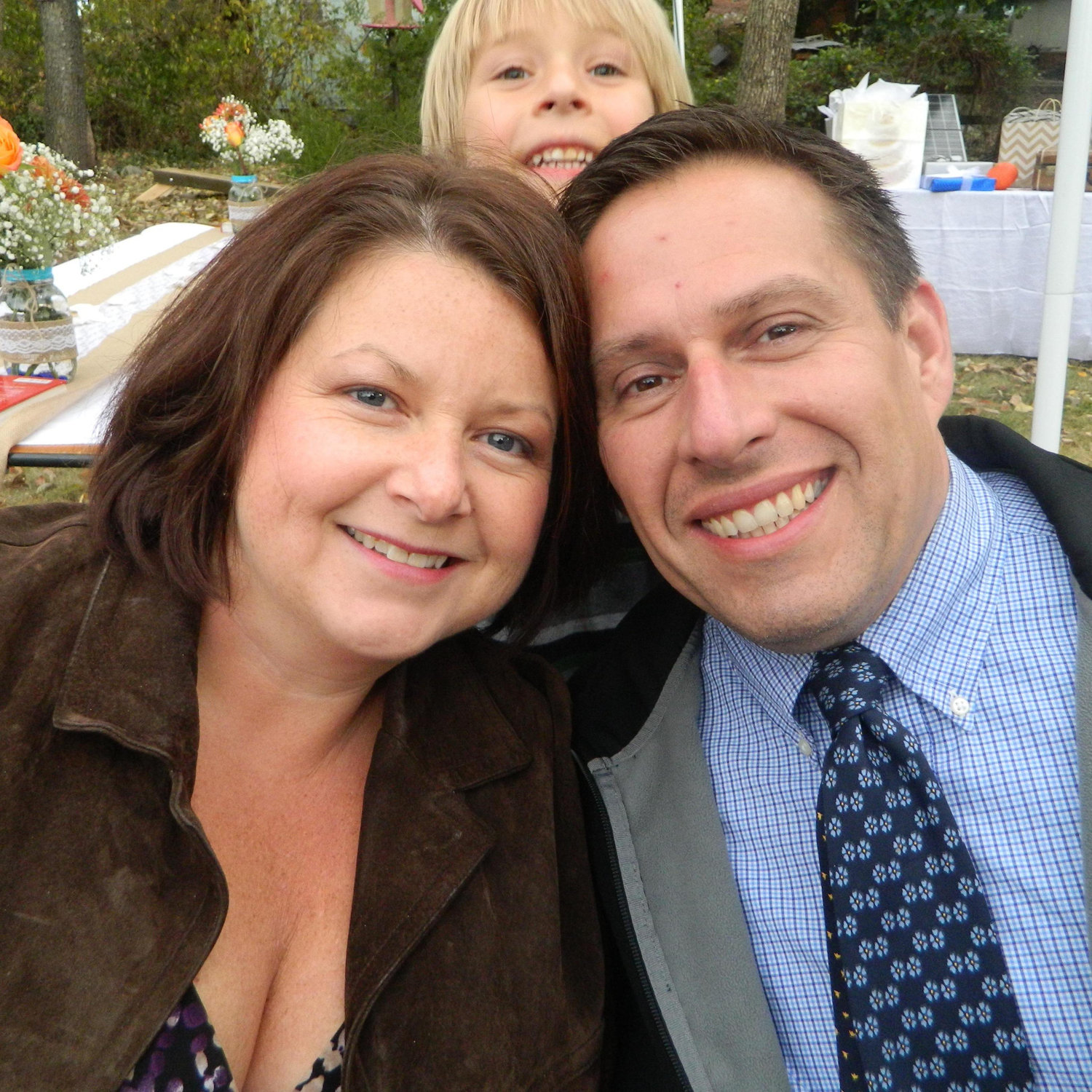 At Jen and Chris' wedding!!