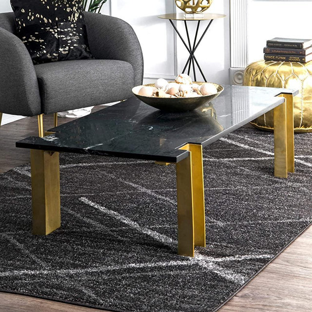nuLOOM Thigpen Contemporary Area Rug, 5' x 8', Dark Gray