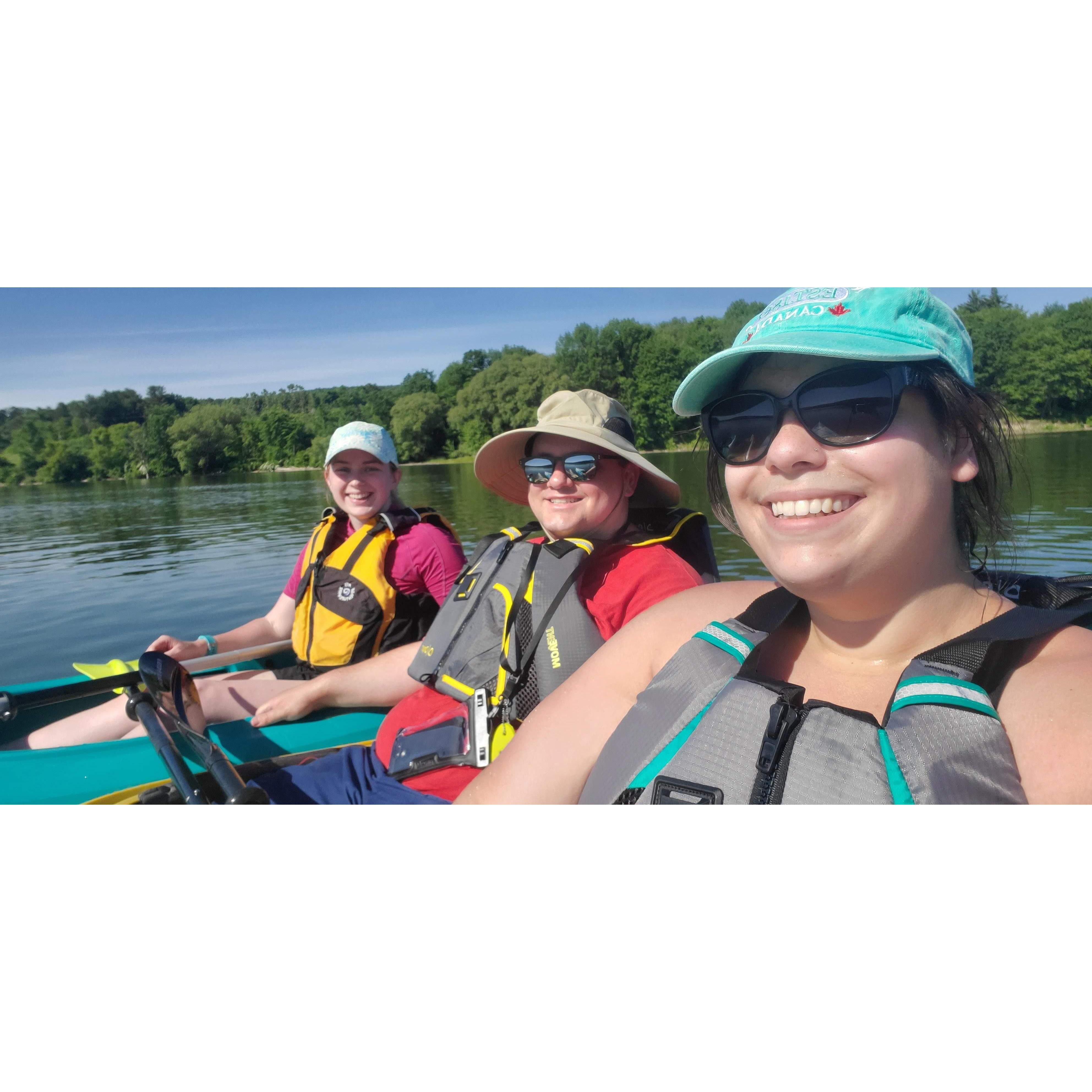 Kayaking adventures with Meag