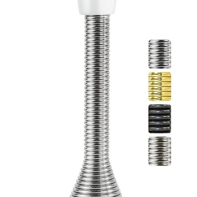 Jack N’ Drill (3 ⅛) Spring Door Stopper (15 Pack) | Flexible Heavy Duty Door Stop for Home and Office - Rustproof, Bendable Spring Steel & Durable Rubber Tips
