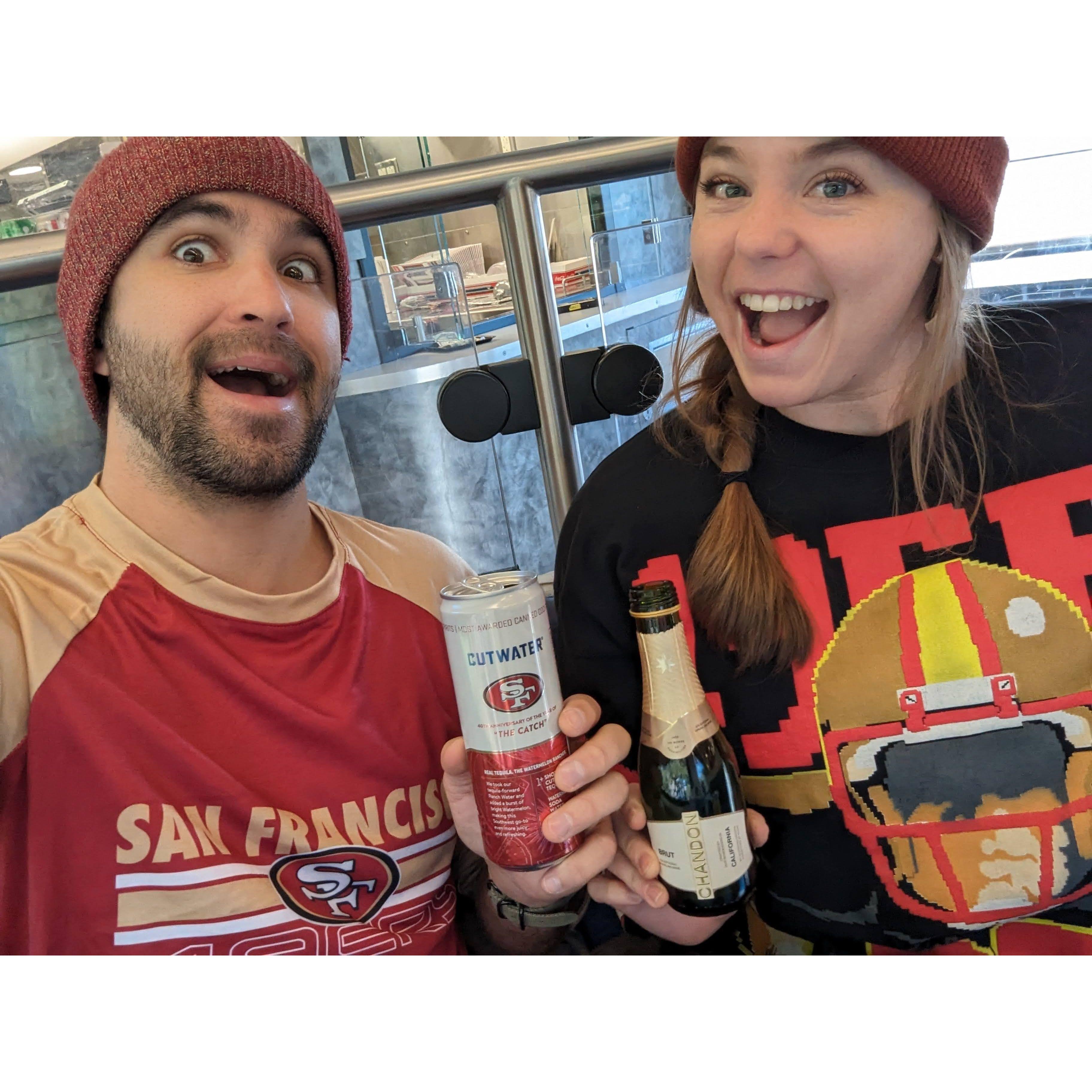 Taking the train to our first 49ers game