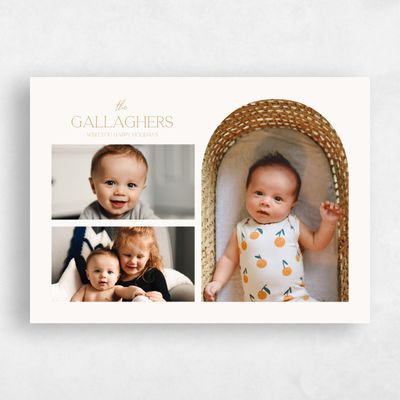 Beige Holiday Card - Arlanza