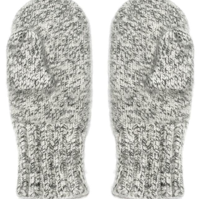 Dachstein Woolwear 4 Ply Extreme Warm 100% Austrian Boiled Wool Alpine Mittens in Natural Grey