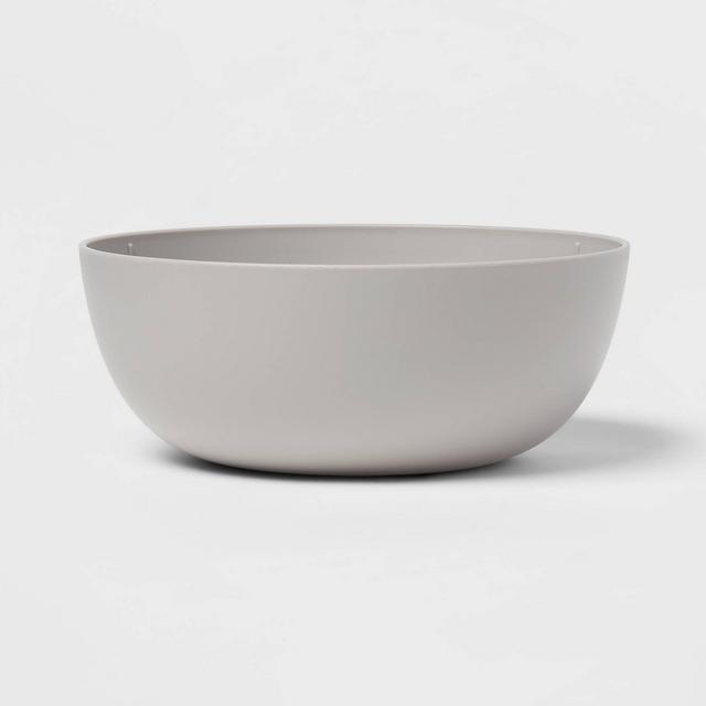 37oz Plastic Cereal Bowl Gray - Room Essentials™