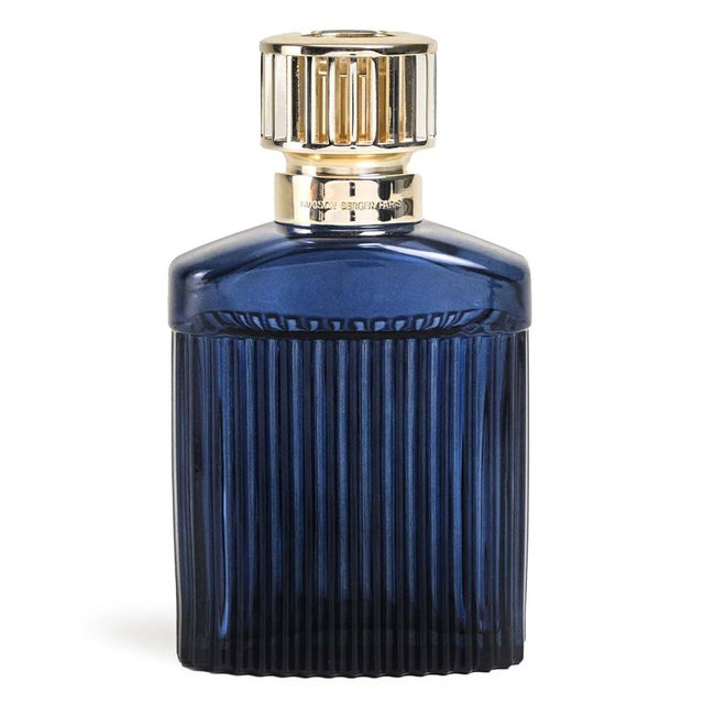 MAISON BERGER Model Alpha Fragrance Lamp Diffuser (Blue) – Air Purifier & Home Scent Diffuser – Gift Set w/Cotton Wick, Gold Cap, Funnel – No Oil Included - 6.7x3.7x2.2 inches