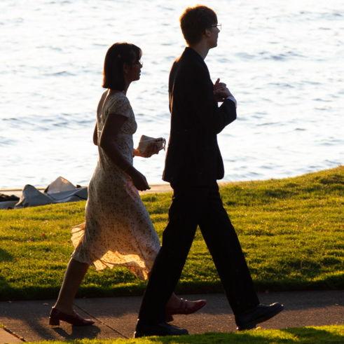 Megan: We're gonna be late for our reservation, do you know where we're going?