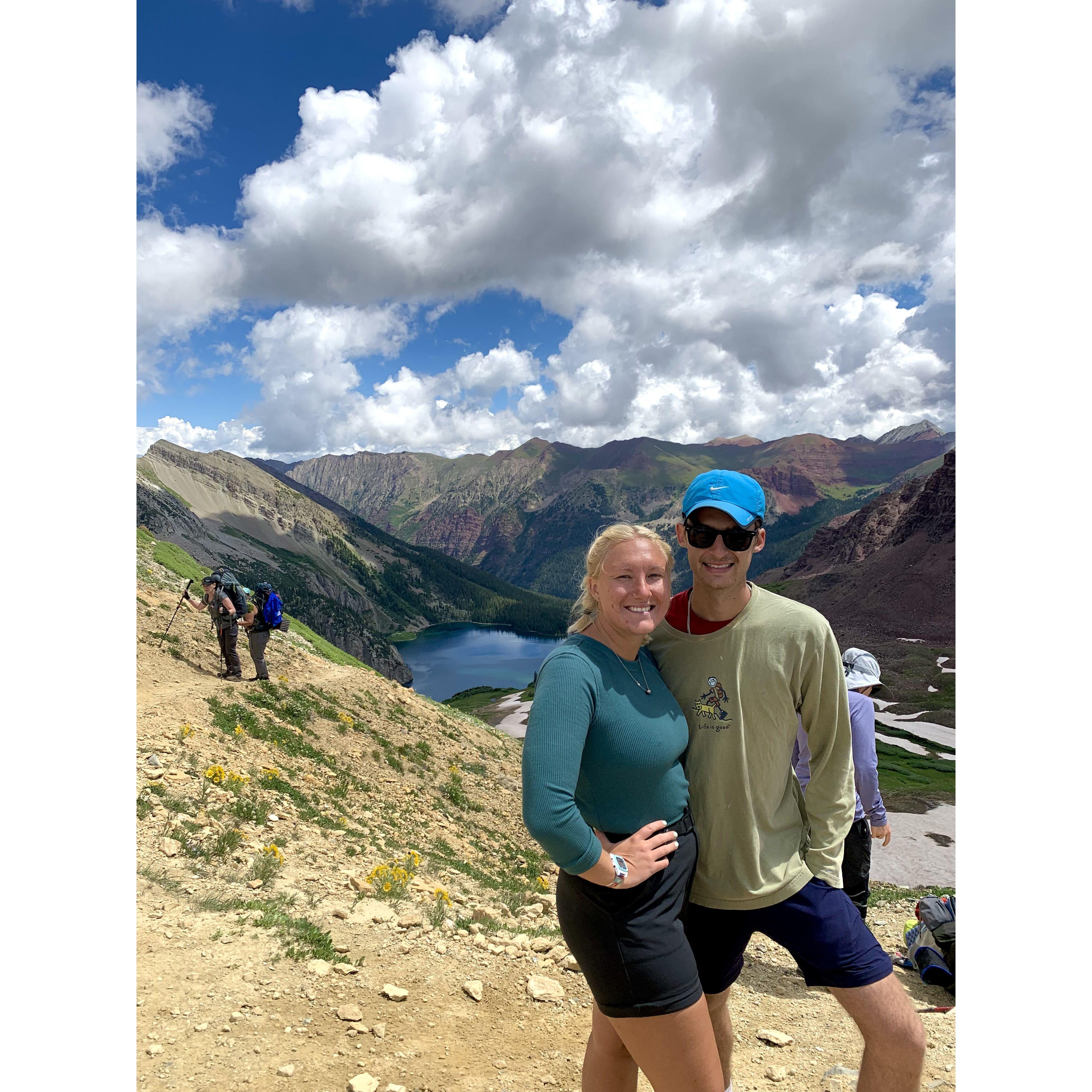 Backpacking the Four Pass Loop with some of our best people. Absolutely the coolest thing we have done together.