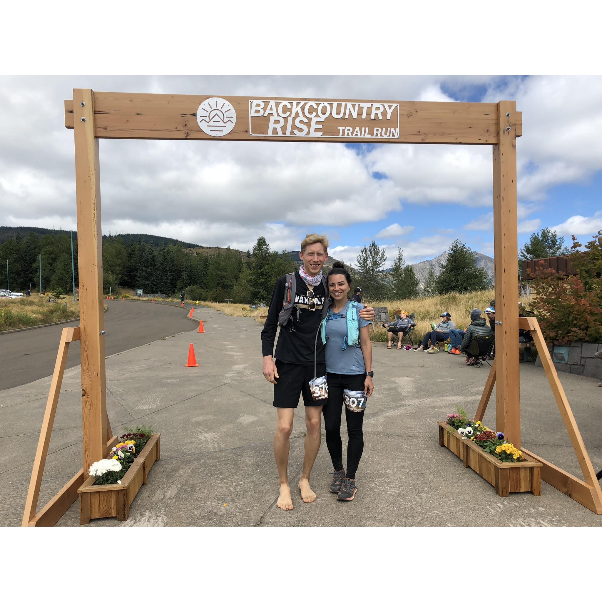20 mile finish line!