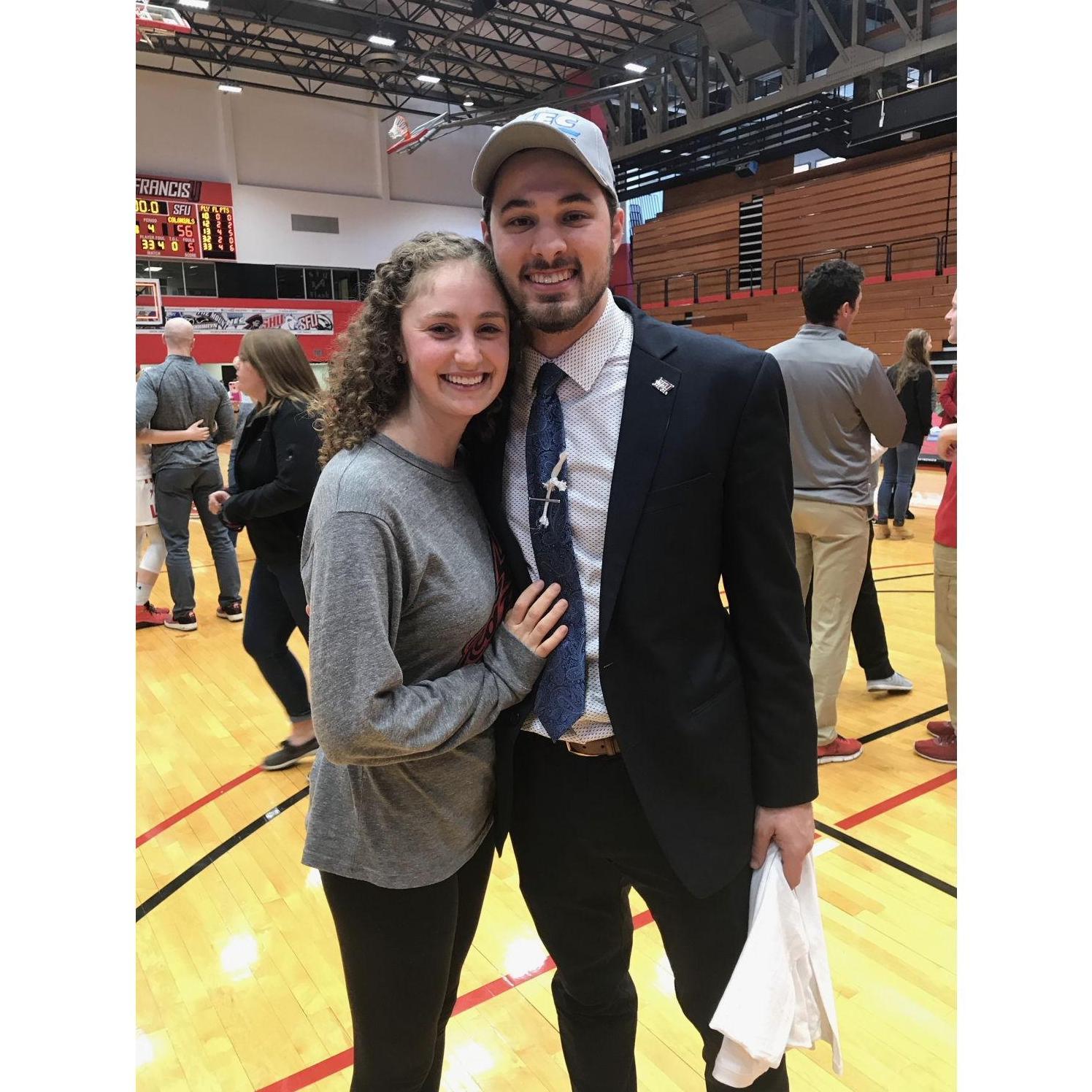 Lena's birthday and Saint Francis winning the NEC!