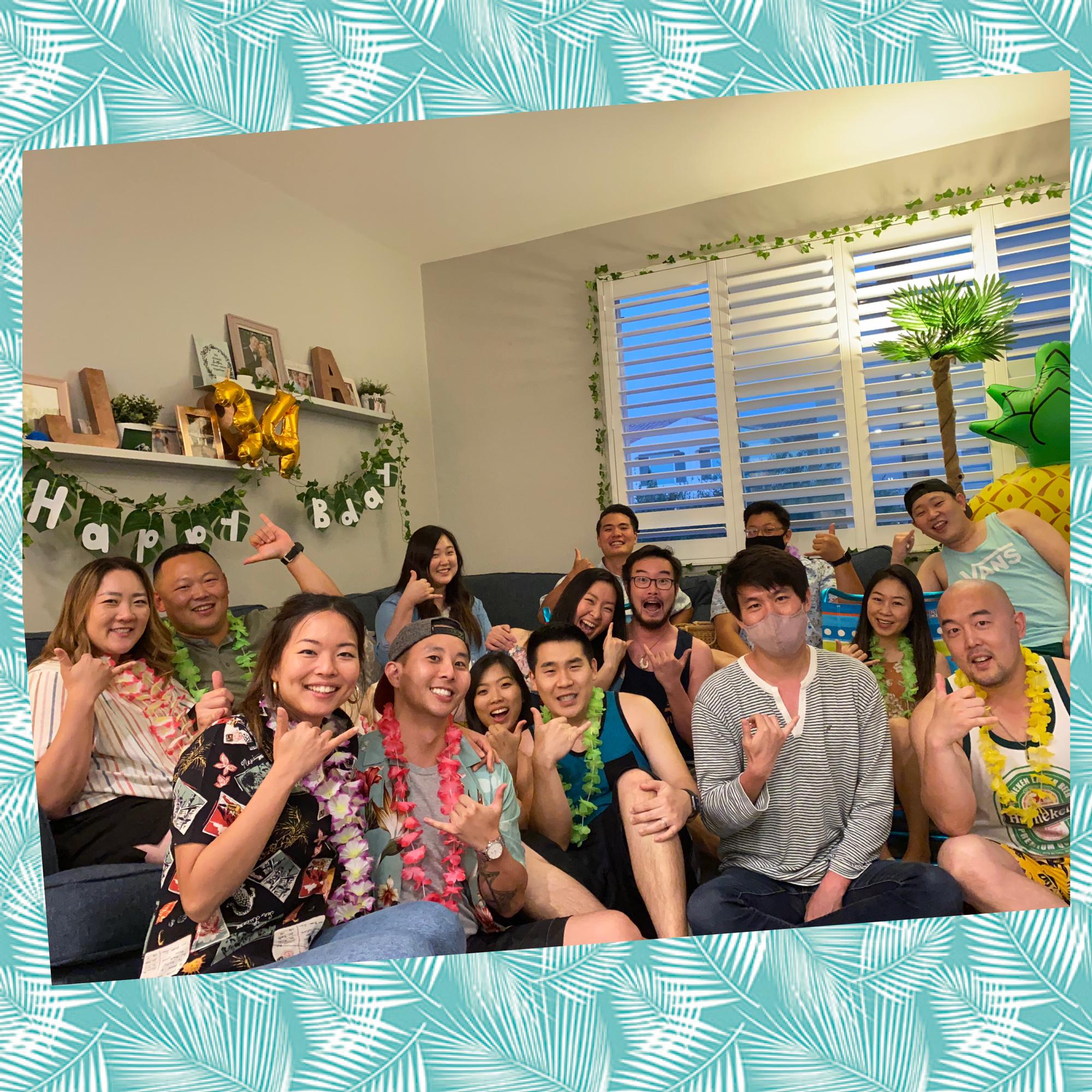 Introduced Kris to Jane’s friends in OC at Aaron’s birthday!