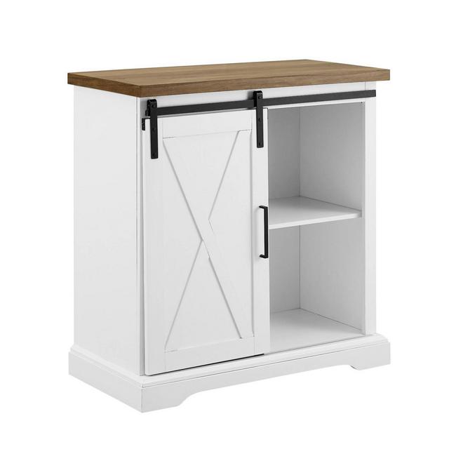 32" Rustic Farmhouse Buffet Solid White - Saracina Home