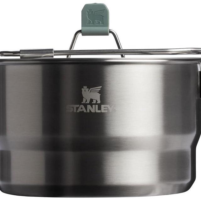 Stanley Wildfare Go 14-Piece Two Bowl Prep & Cook Set | 1.65 qt Saucepan with Fold & Lock Handle | Camping Essentials for Your Camp Kitchen