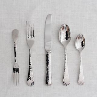 Hammered 20-Piece Flatware Set, Service for 4