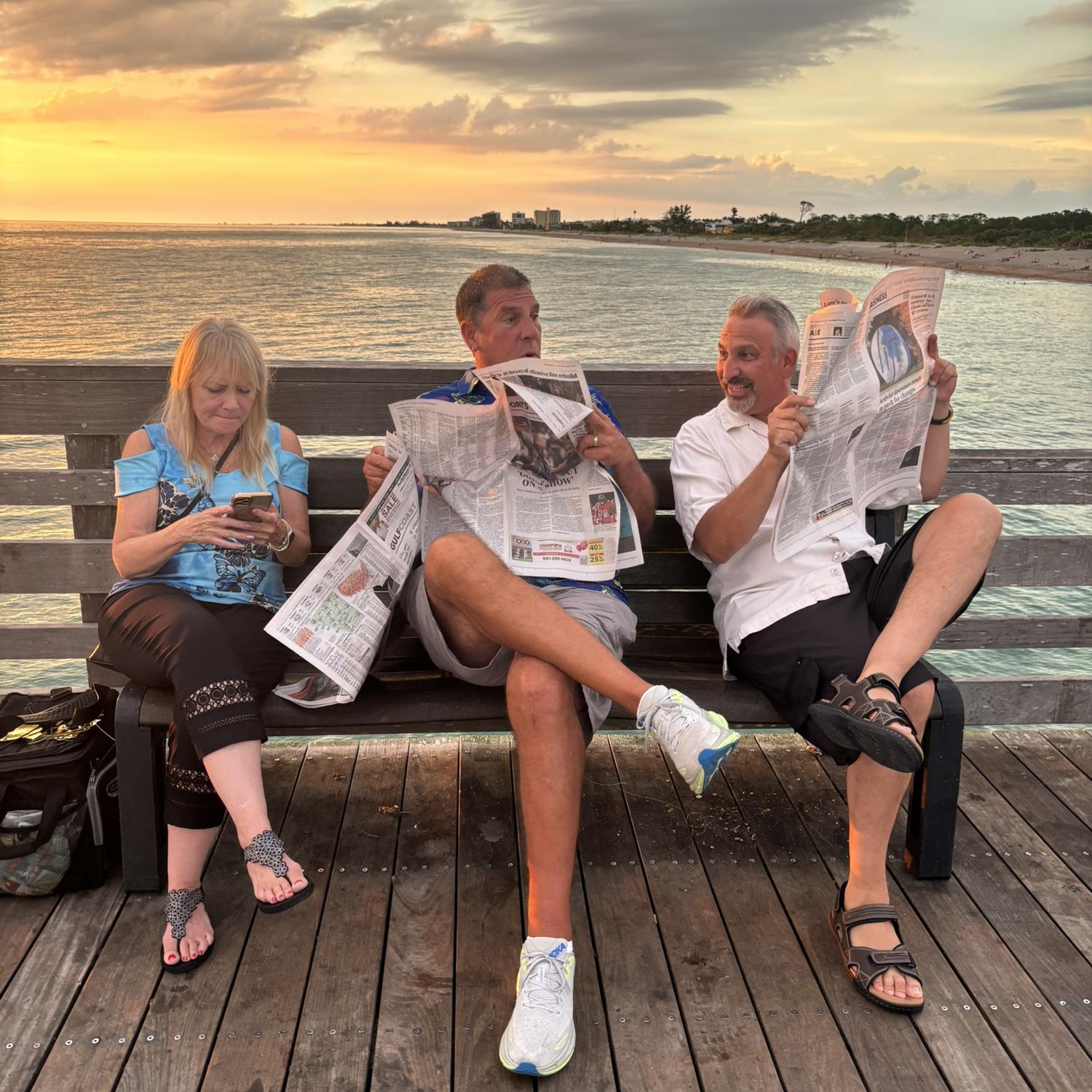 The parents anxiously waited while Gina and Kevin finished their dinner at Finn‘s.