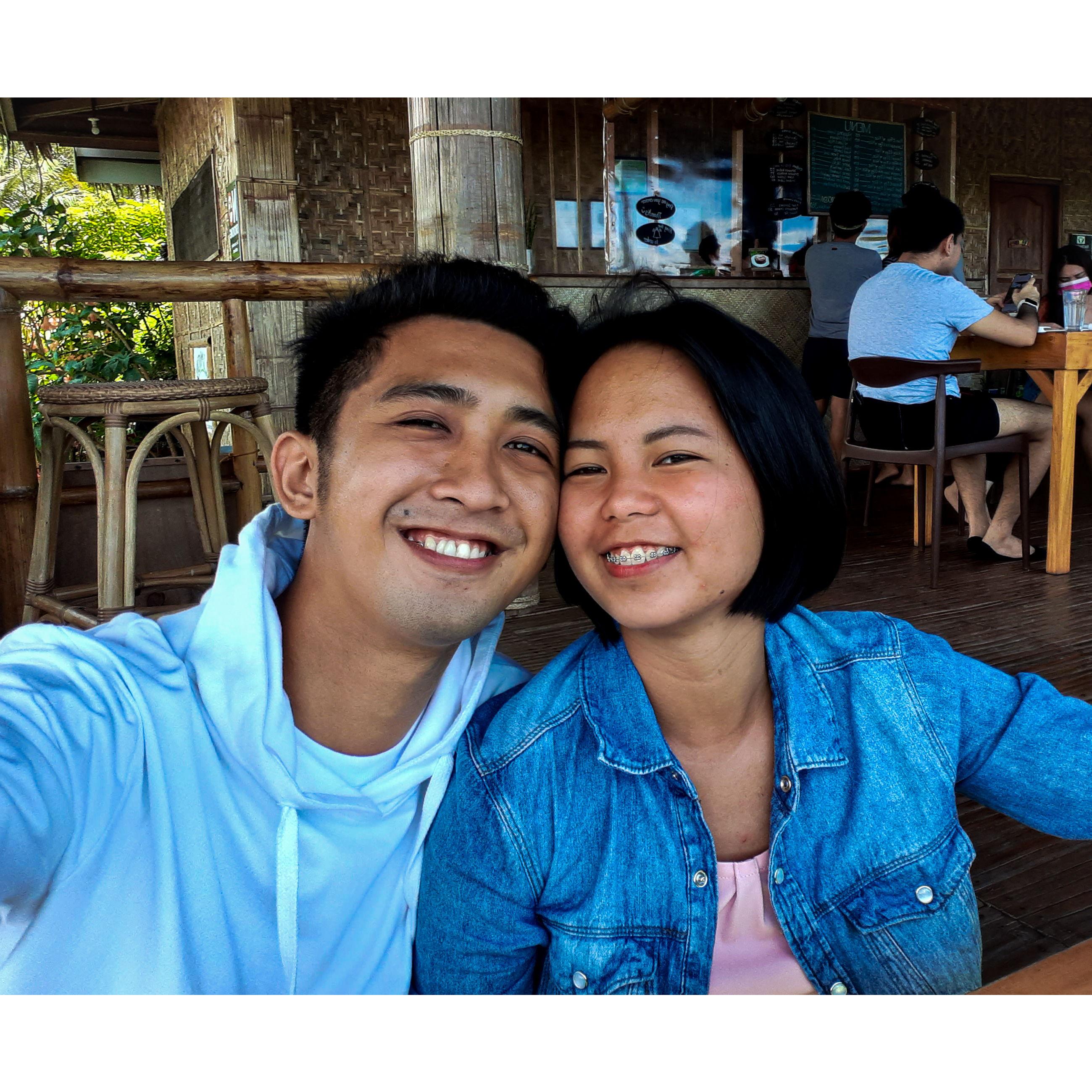 Our first date as a couple.