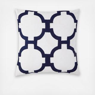 Hampton Links Embroidered Pillow