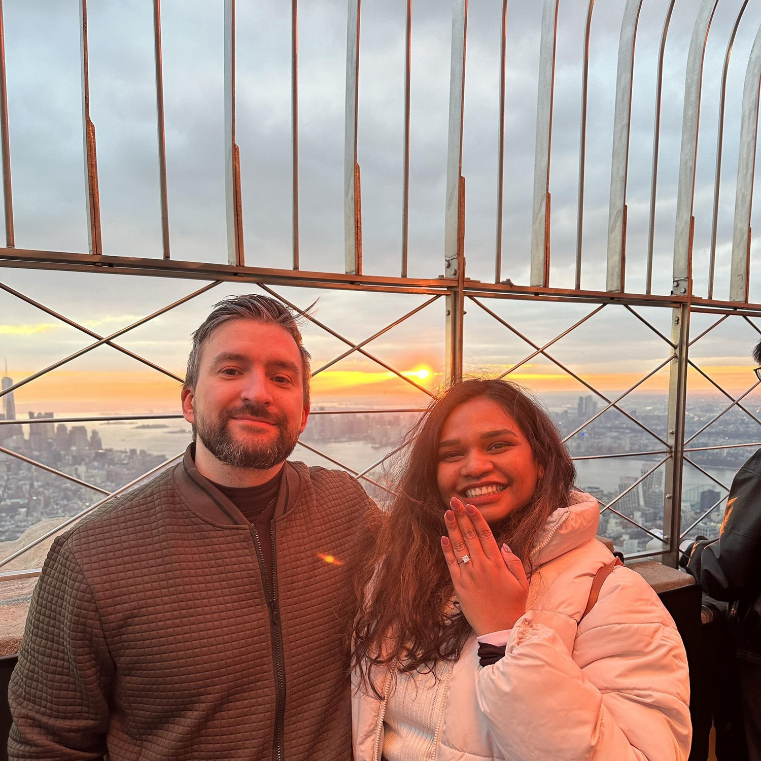 Engagement at Empire State Building