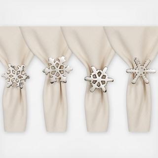 Snowflake Napkin Ring, Set of 4