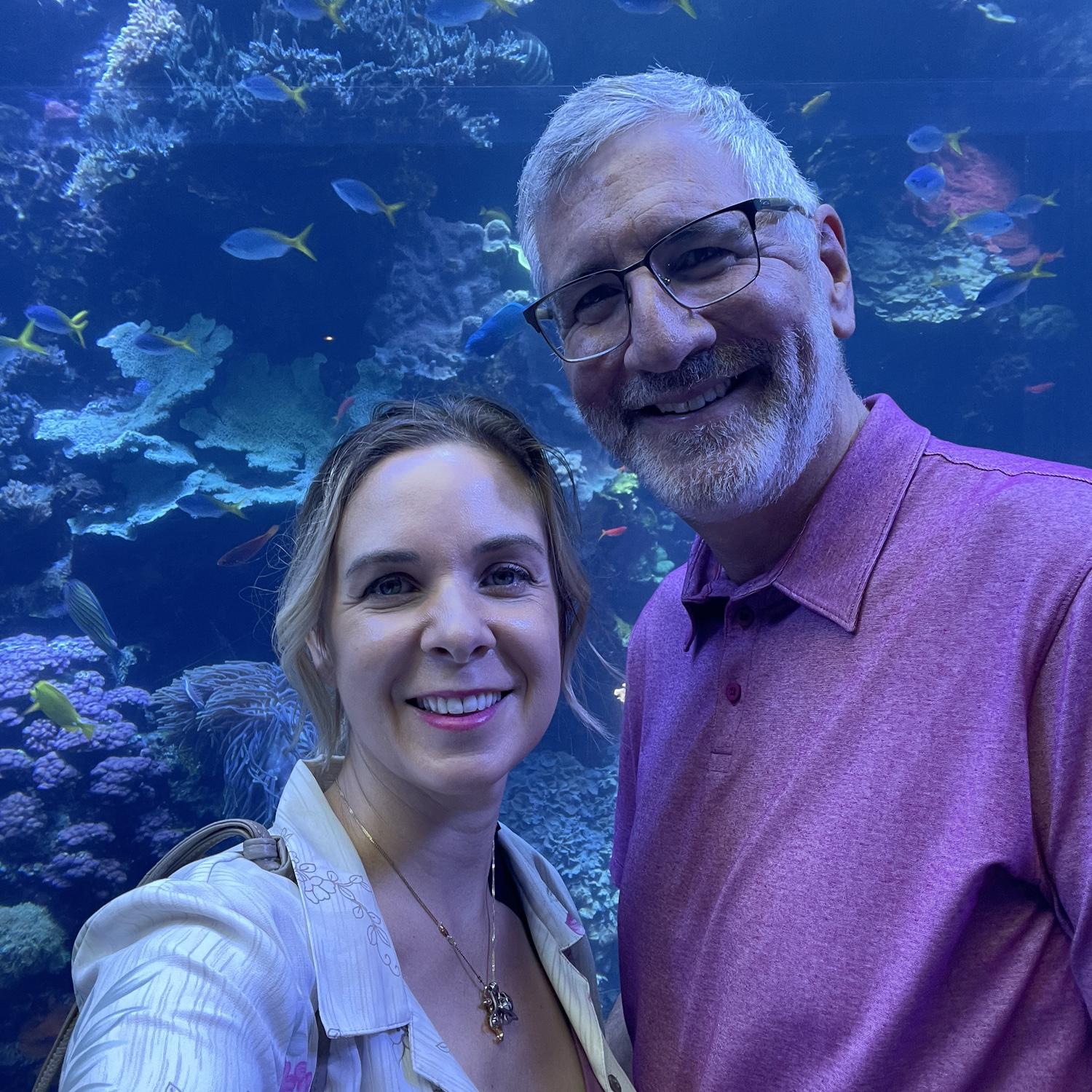 Bryan’s first visit to the GA aquarium!