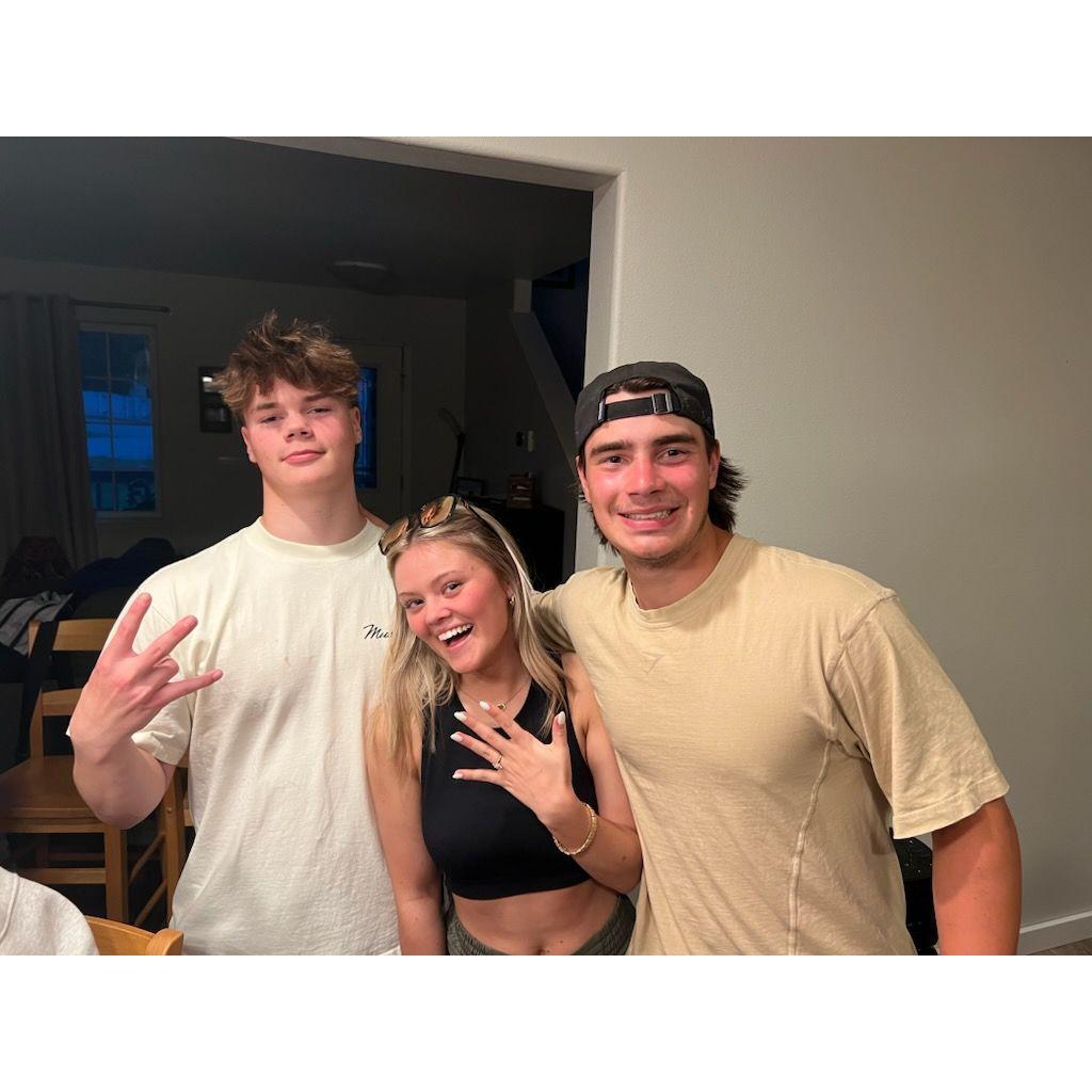 Two out of three of my new brothers!