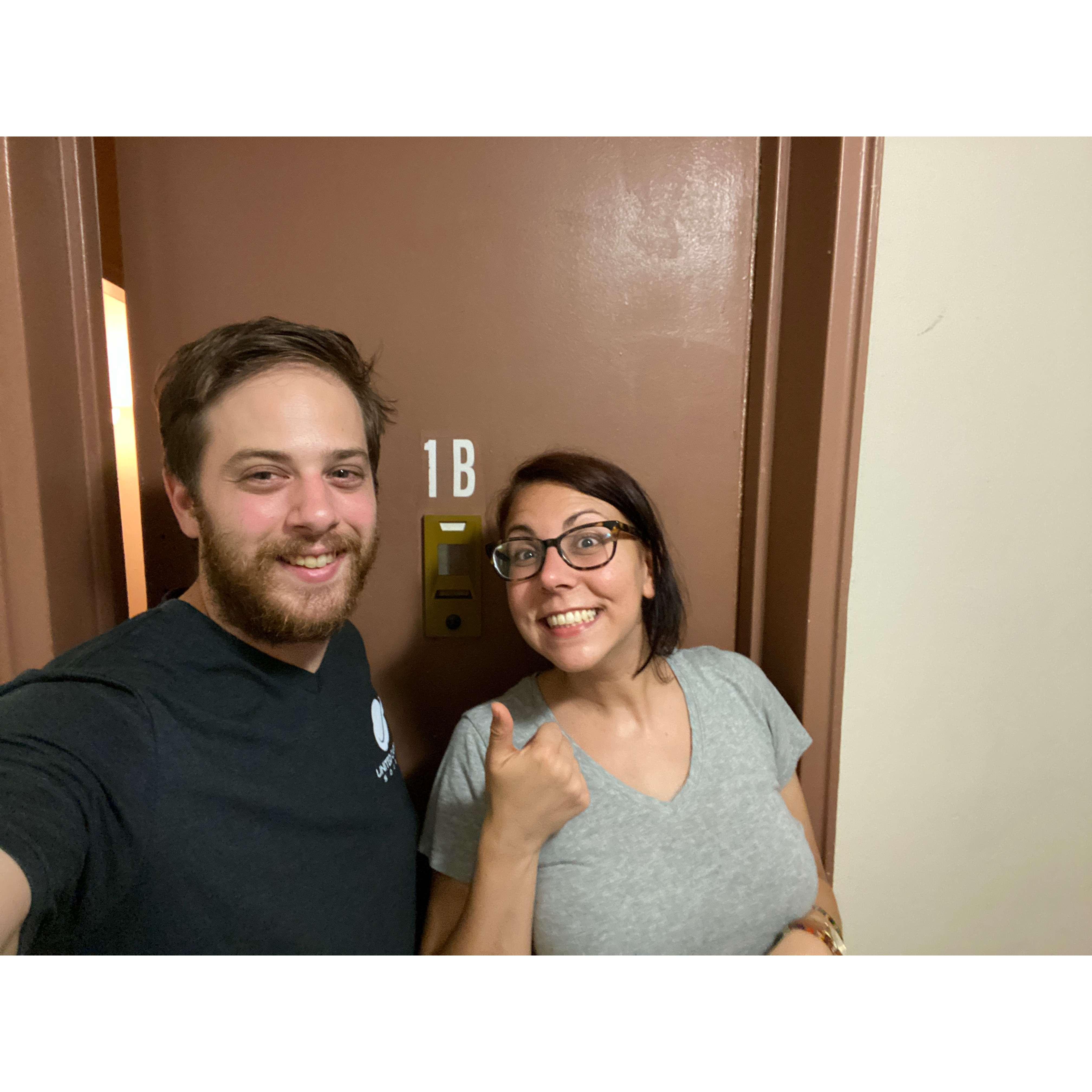 First night together in our apartment!