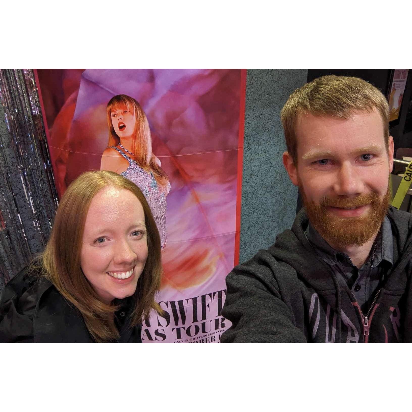 Our first ever selfie at our second date (which was not to see Taylor Swift LOL)