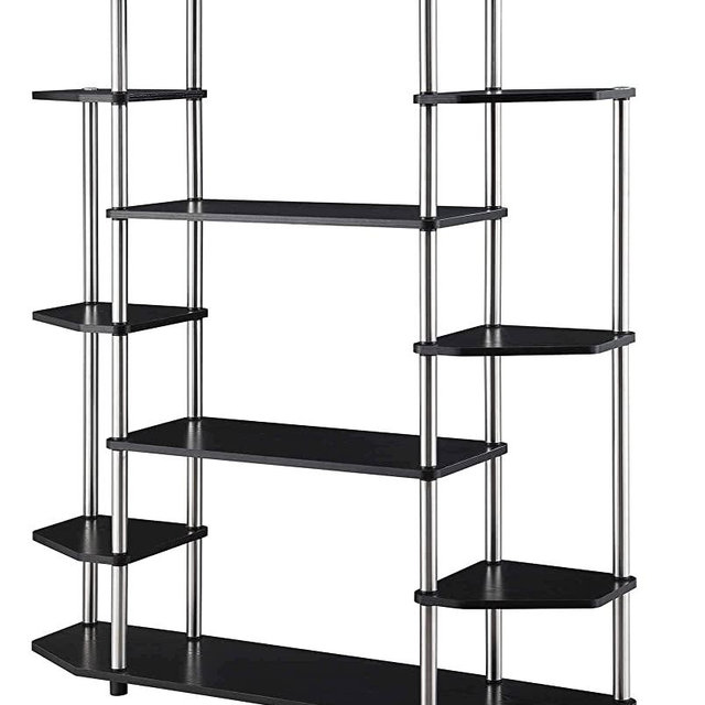 Convenience Concepts Designs2Go Wall Unit Bookshelf, Black