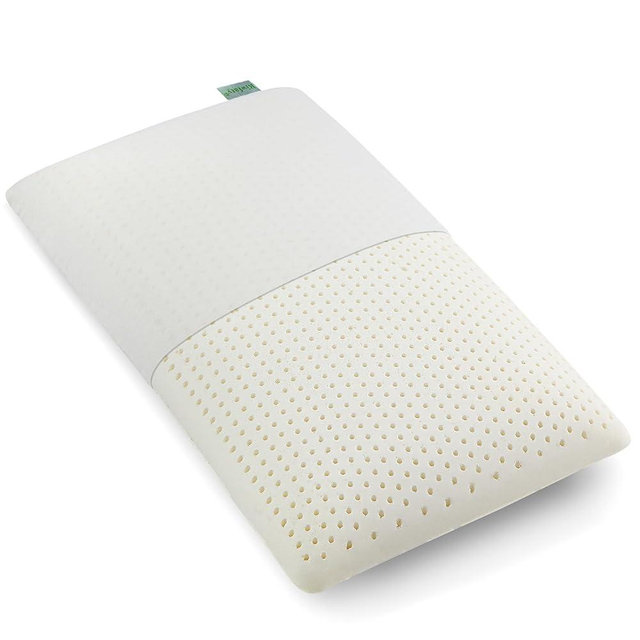 100% Natural Talalay Latex Pillow, Luxury Queen Strong Support Sleeping Bed Pillow for Side, Back, and Stomach Sleepers, Firm Latex Foam Pillow, Removable Breathable Cotton Cover (Queen (Firm))