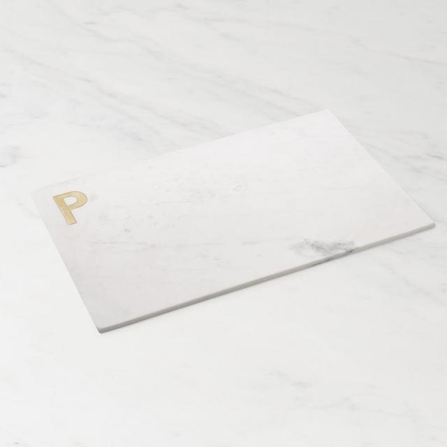 Marble & Brass Monogram Board, P