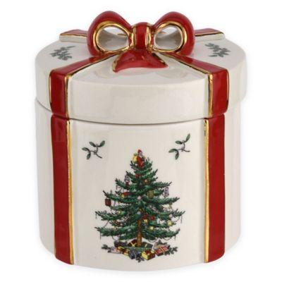 Spode® Christmas Tree 2-Piece Gift Box with Lid in White/Red