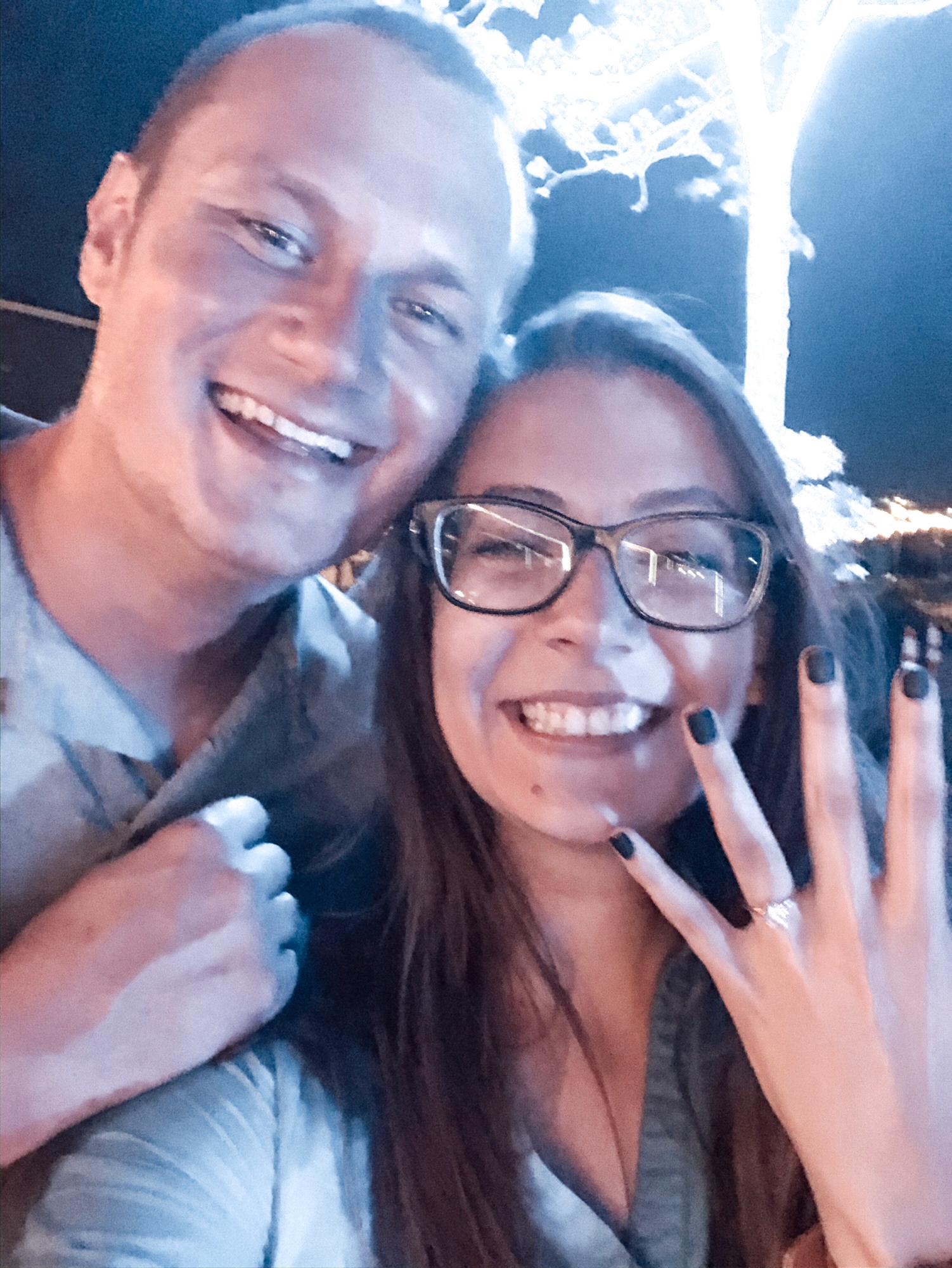 He popped the question!