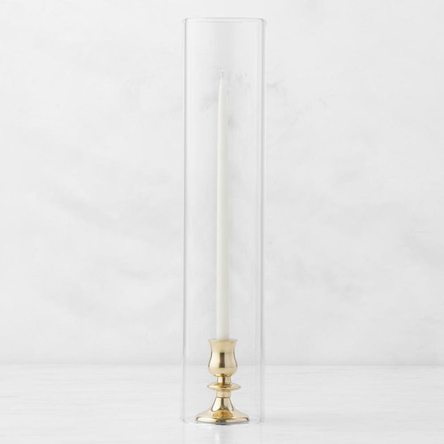 Hurricane Glass Candleholder, 3"